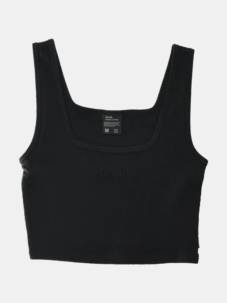 Afends Gracie Waffle Singlet - Black