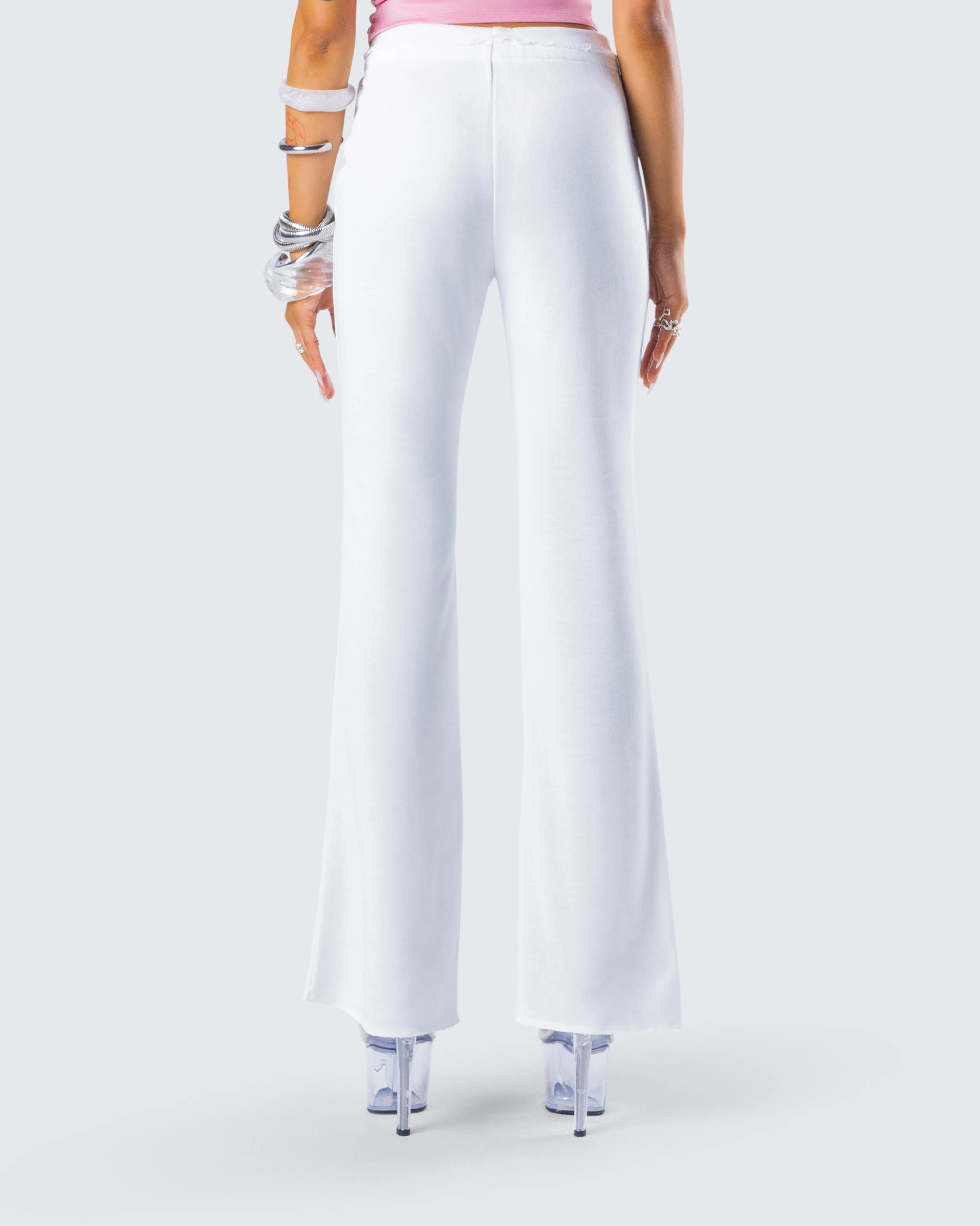 Anahita White Flared Pant