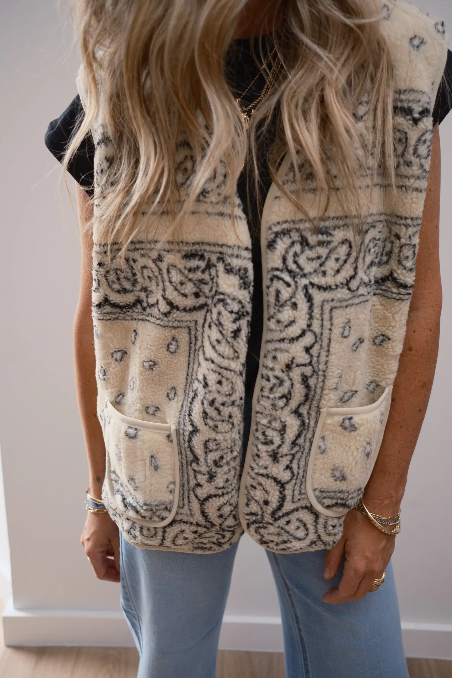 Bandana Fleece Vest