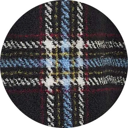 Black Check Fleece Dressing Gown