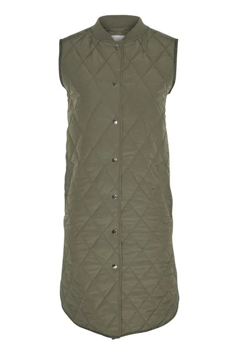 CallasIW Quilted Vest - Beetle Green