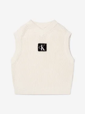 Calvin Klein Girls Monogram Badge Vest