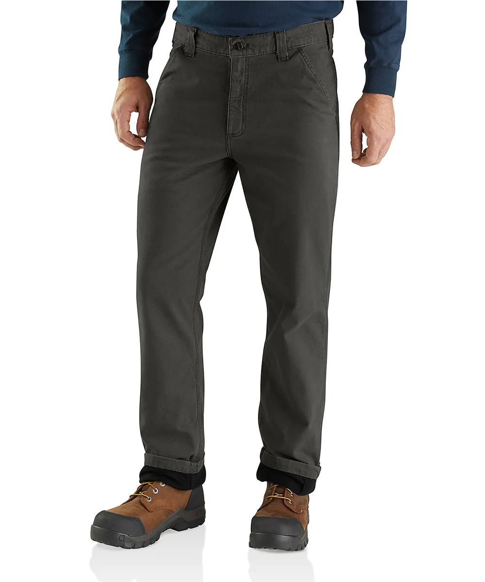 Carhartt Rugged Flex Rigby Dungaree Knit Lined Pant - Peat