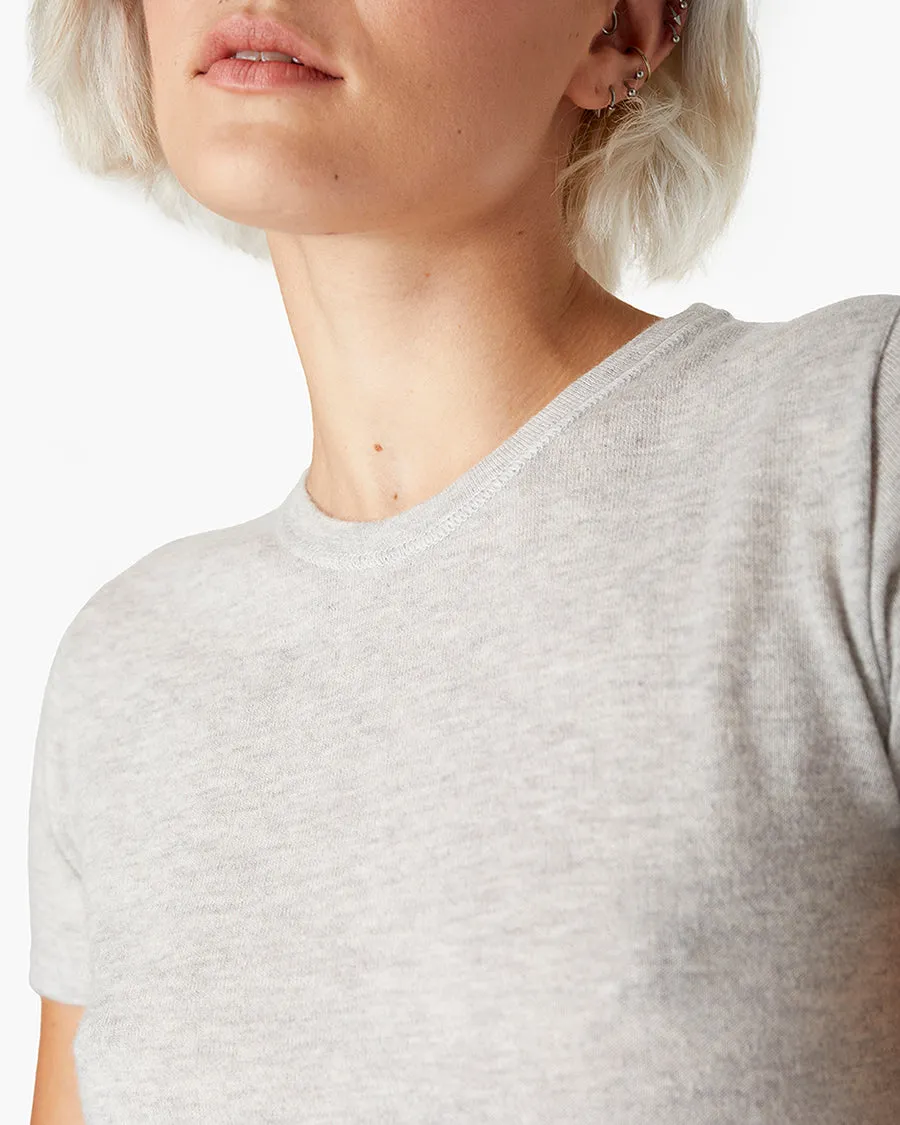 Cashmere Classic Tee - Heather Grey