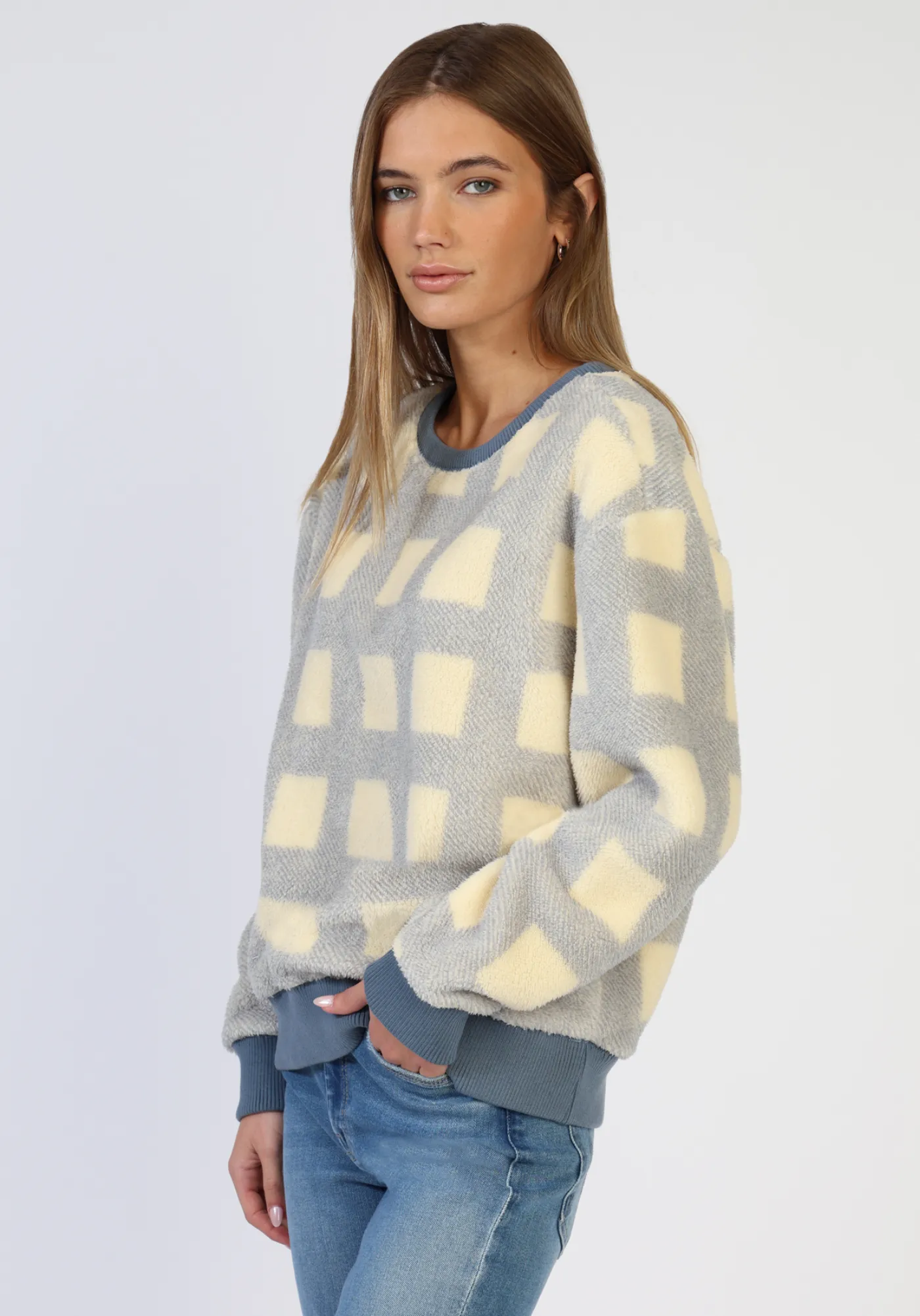 Cozy Plaid Sweatshirt