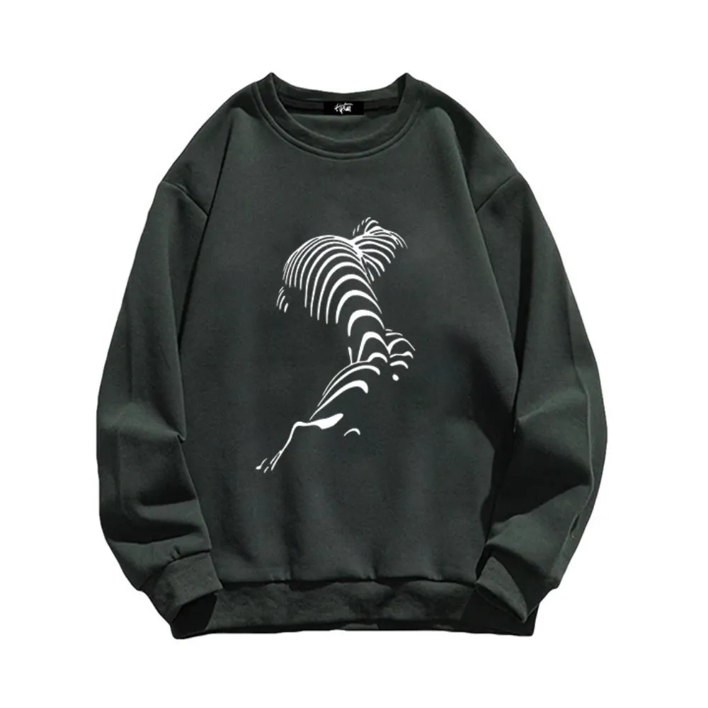 “Design figure lying line print” Sweatshirt