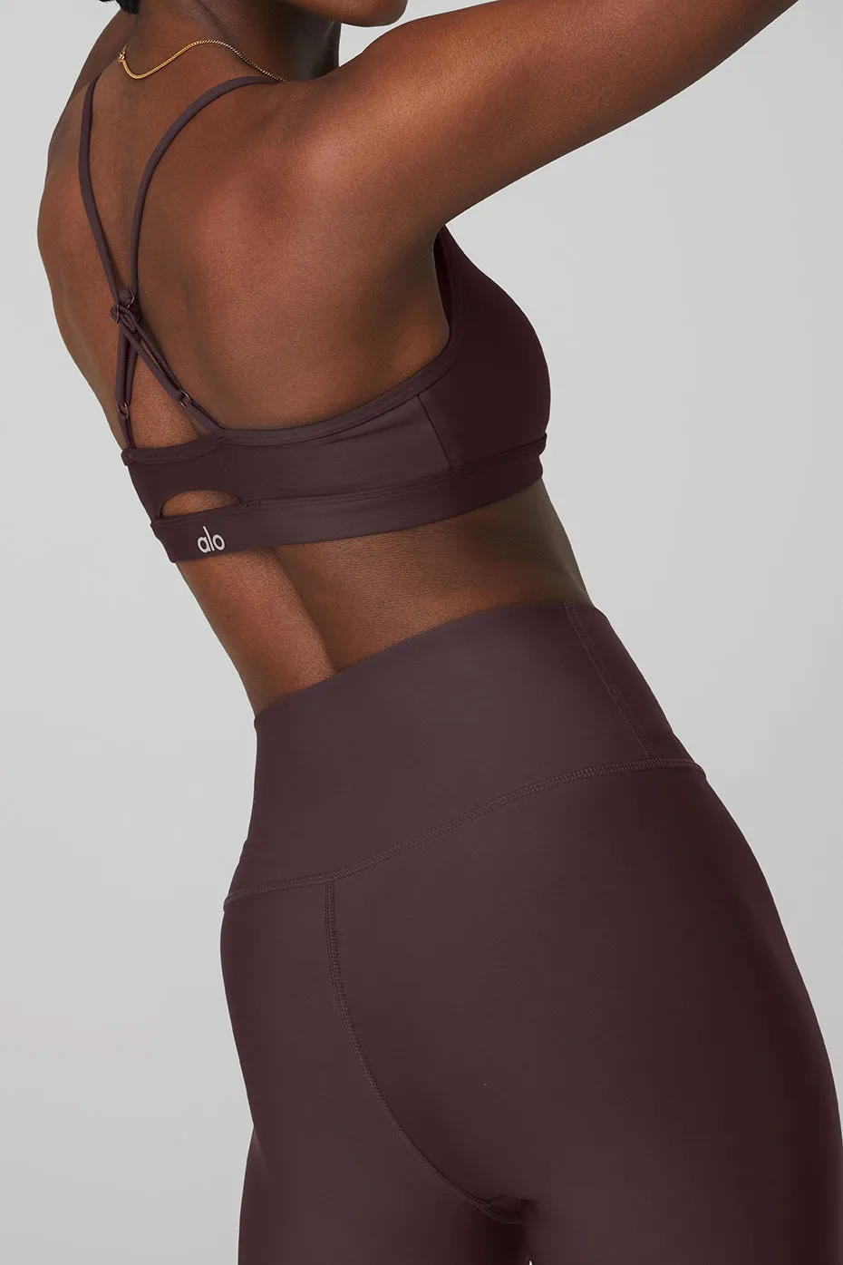 High-Waist Airlift Legging - Raisin