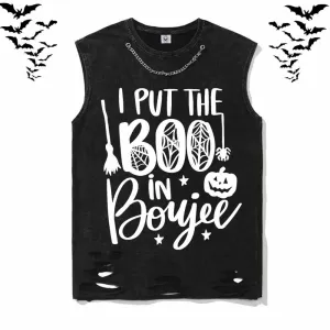 I Put The Boo In Boujee Cotton Vest Top