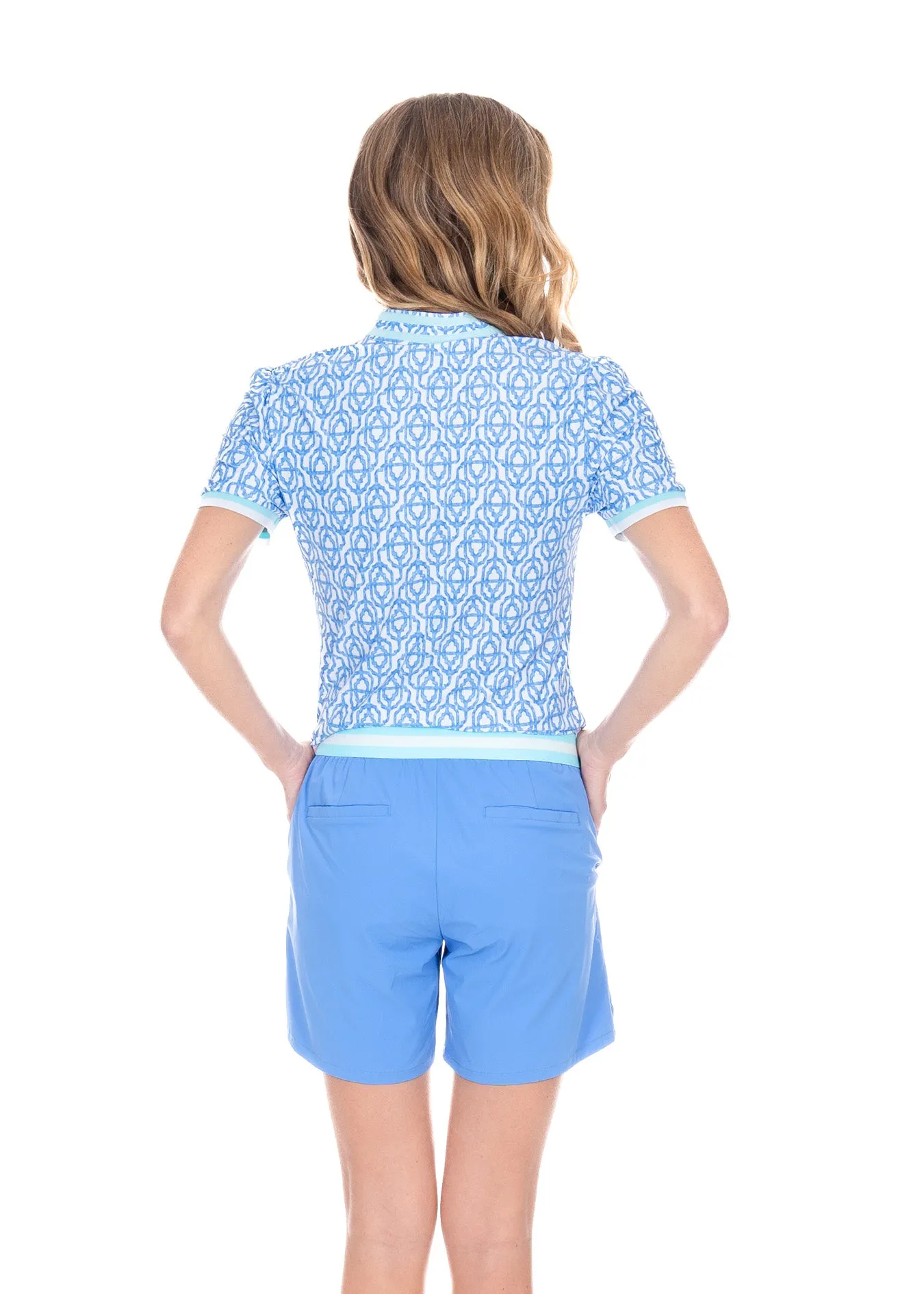 Lake Como Short Sleeve Collared Quarter Zip