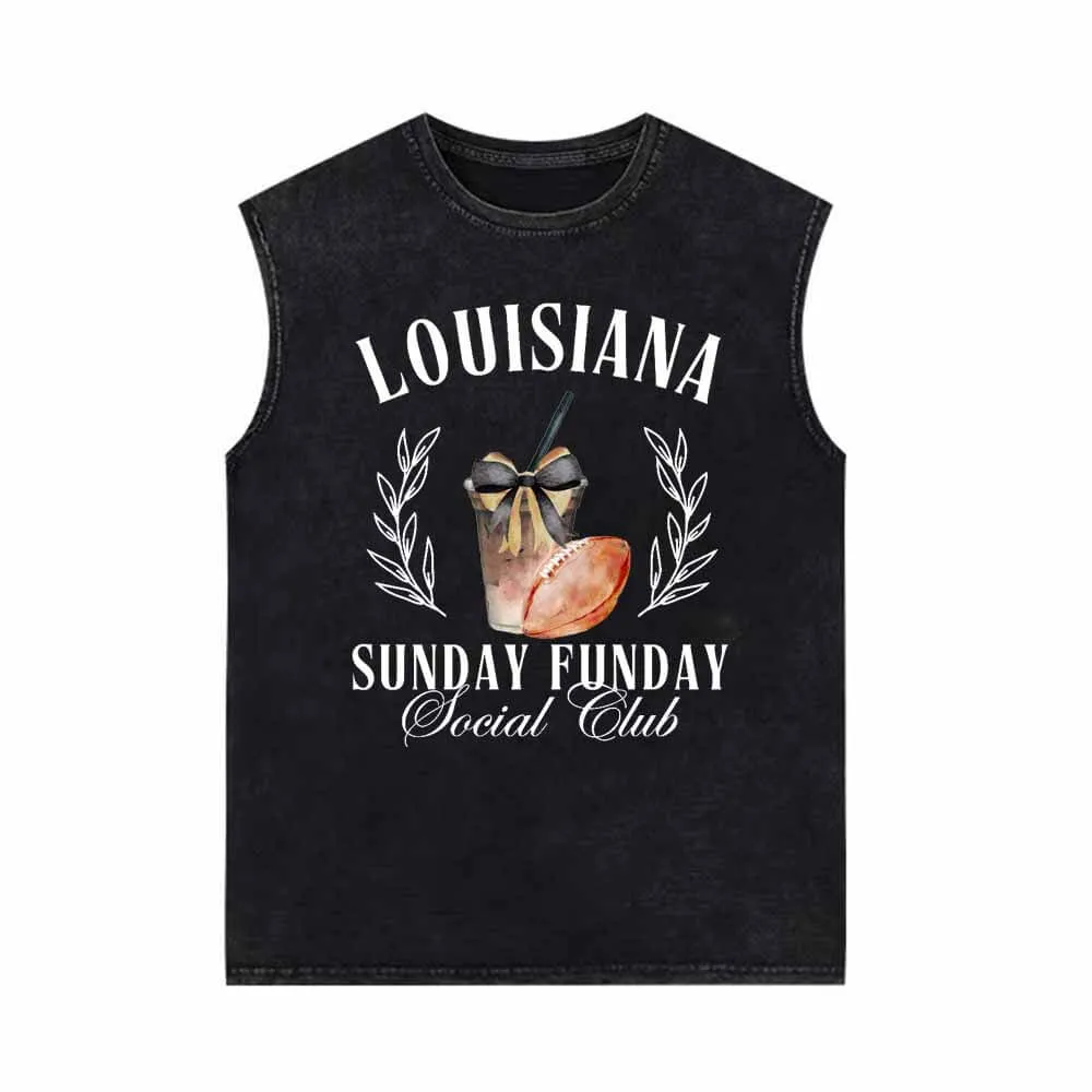 Louisiana Sunday Funday Social Club Vest Top