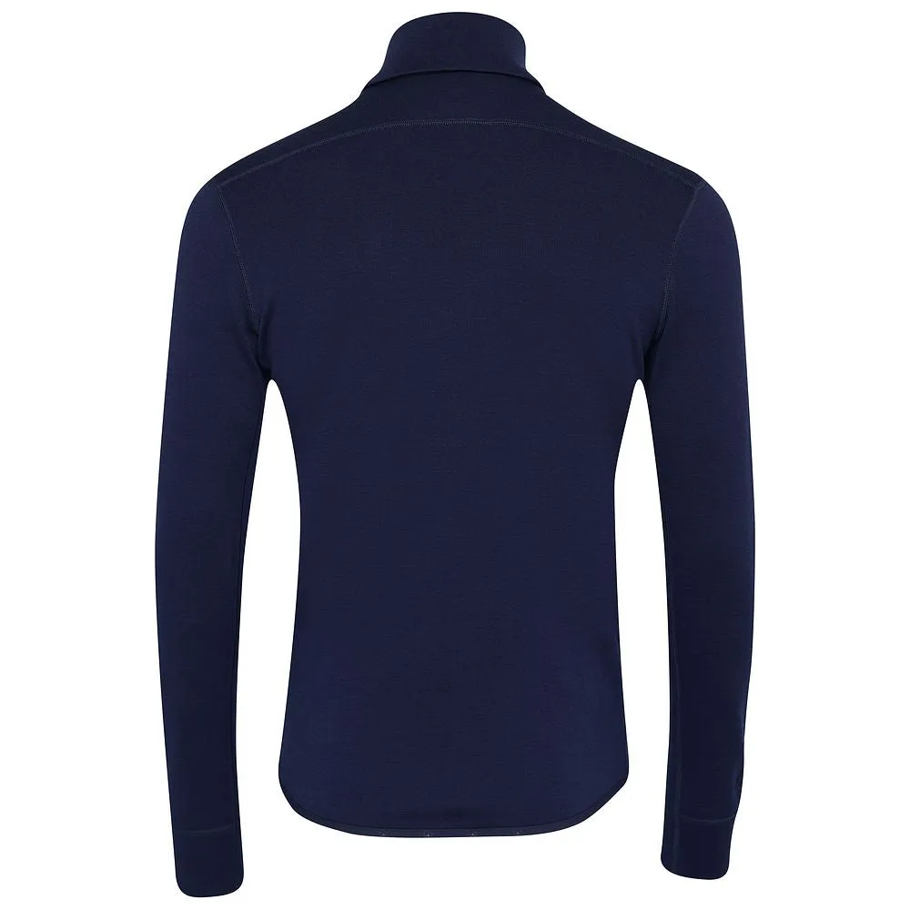 Mens 320 Merino Full Zip (Navy/Lime)