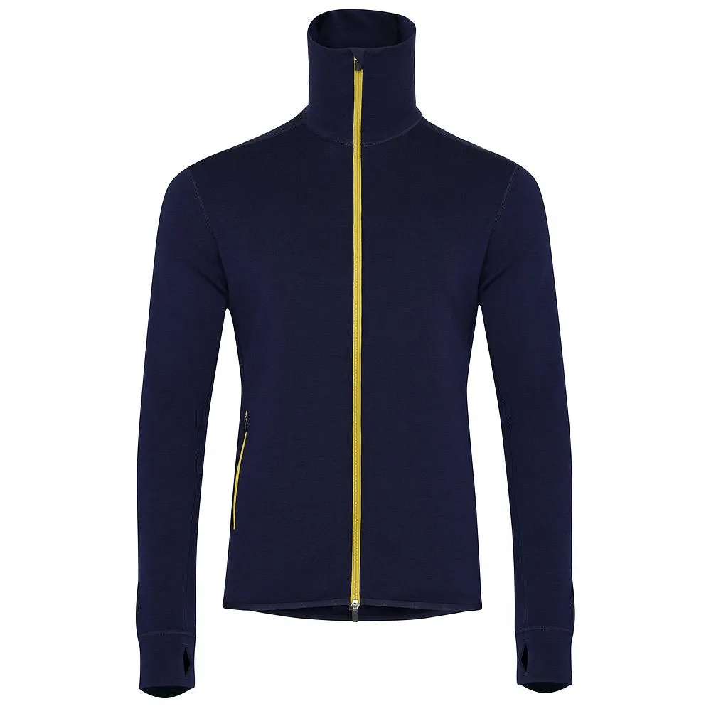 Mens 320 Merino Full Zip (Navy/Lime)