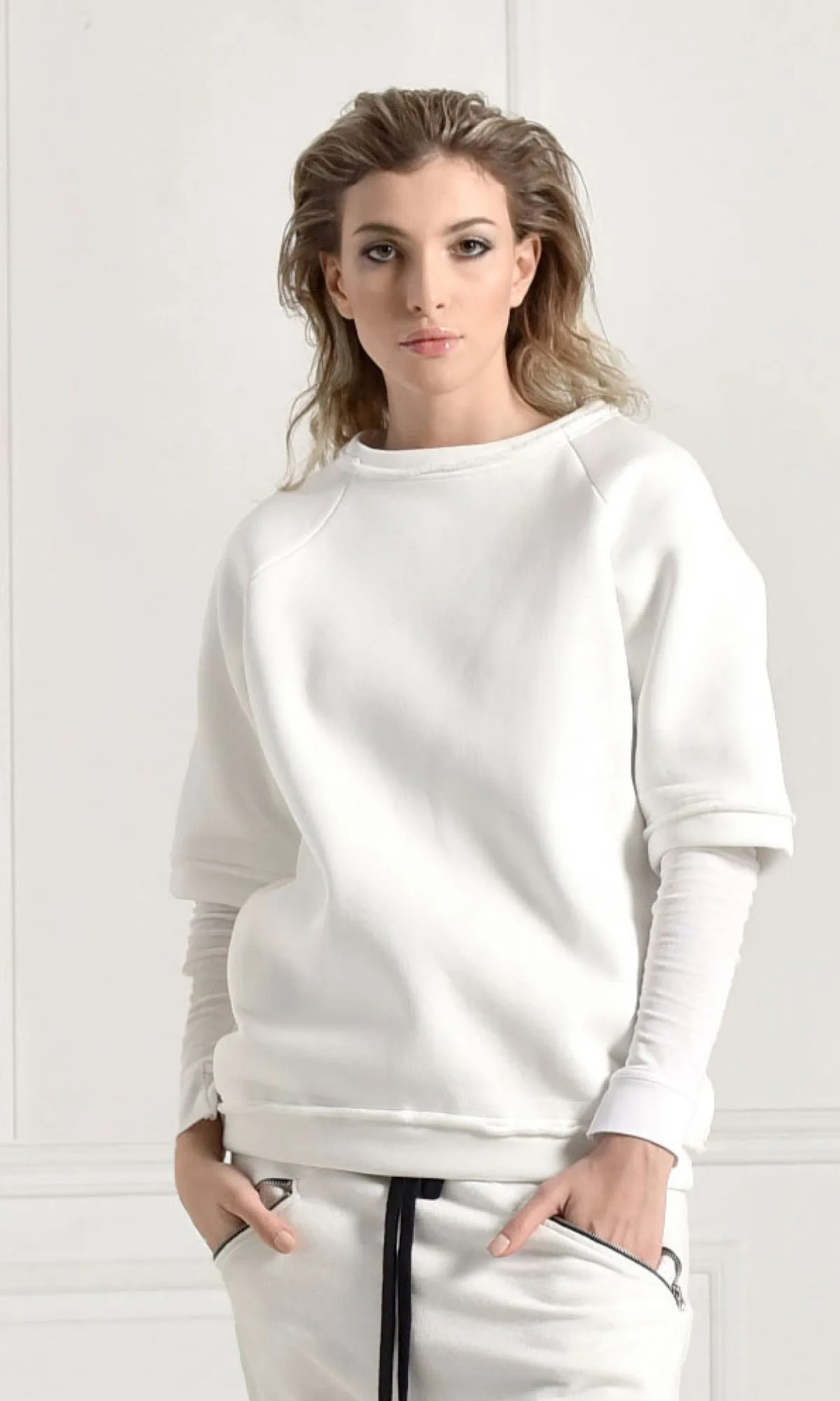 Mid Sleeve Warm Sweatshirt