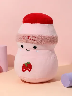 MINISO Beverages Series Plush Toy Strawberry Milk Shake