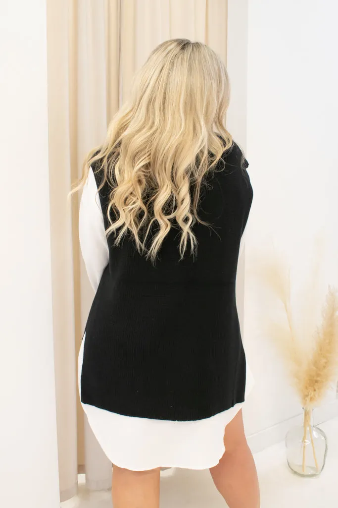 NEW ODESSA SWEATER VEST (BLACK)