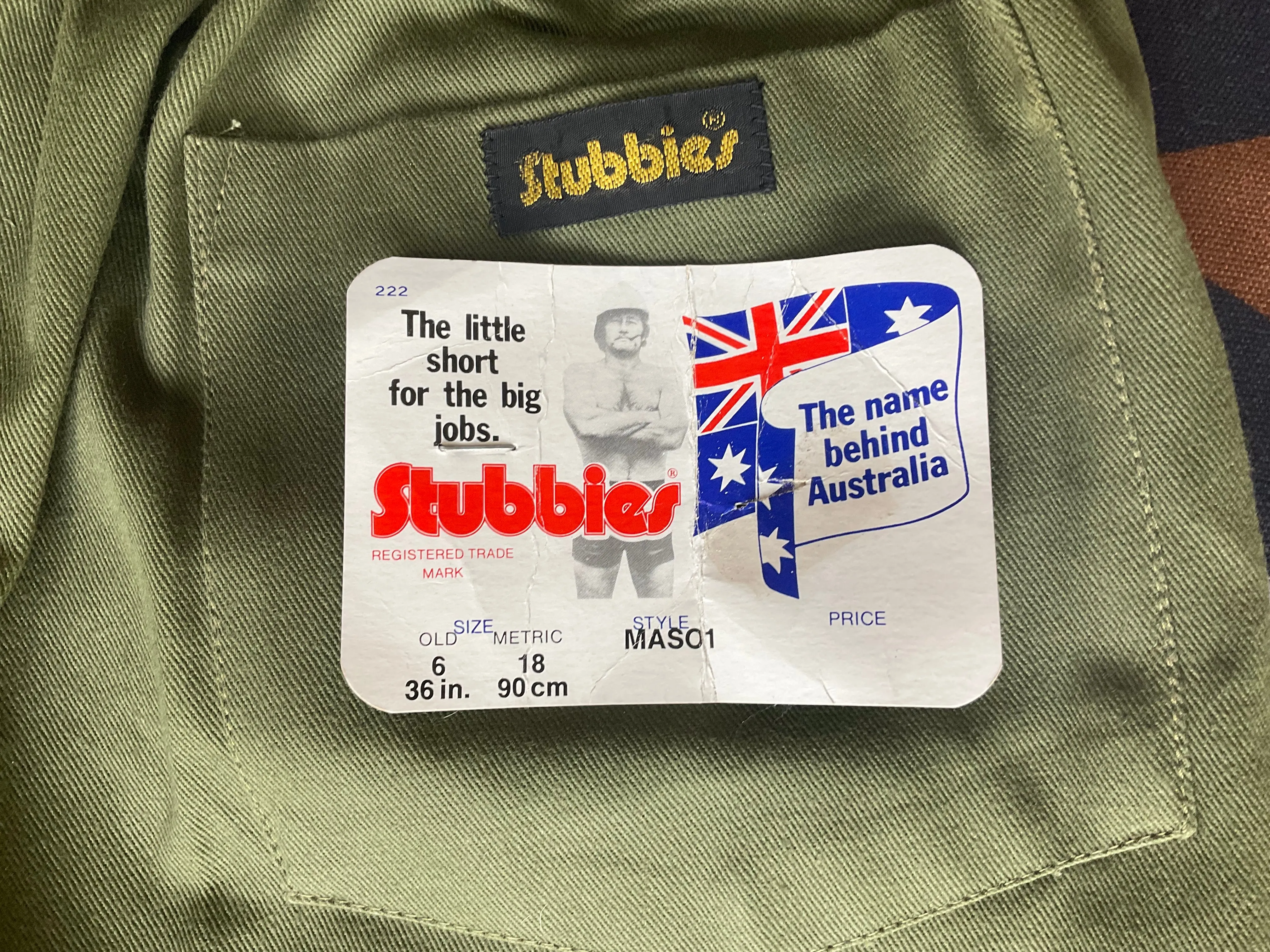 New Old Stock Stubbies workwear shorts, 36”