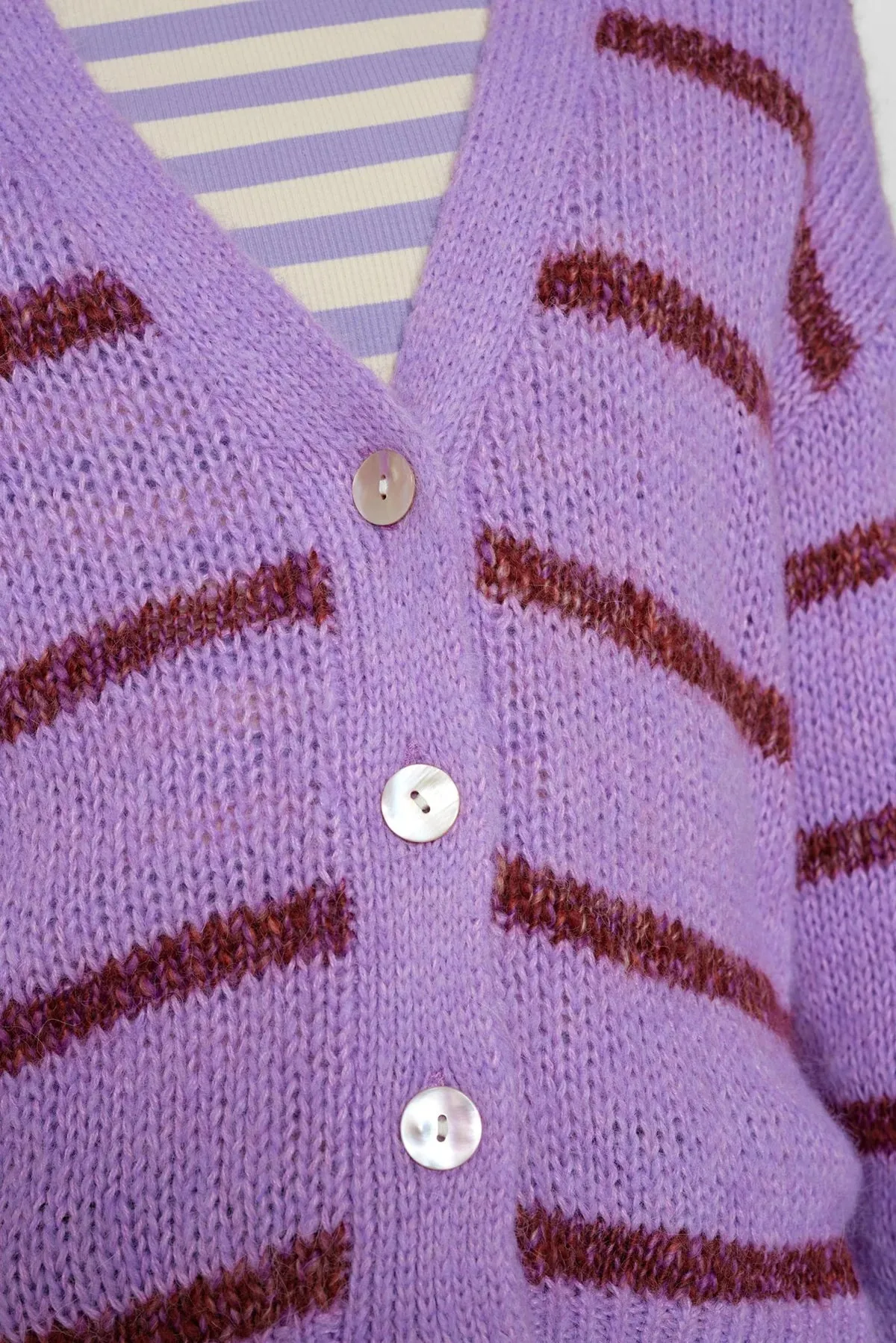 Nümph nutara cardigan african violet