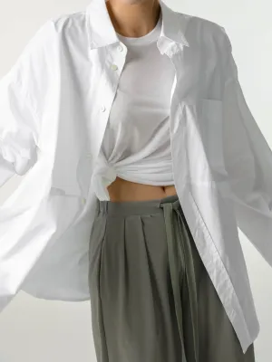 OVERSIZED TWO WAY COTTON SHIRT