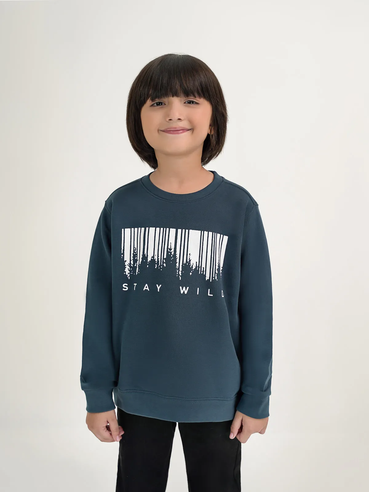 "GLEN" Playful Crew Neck Sweatshirt