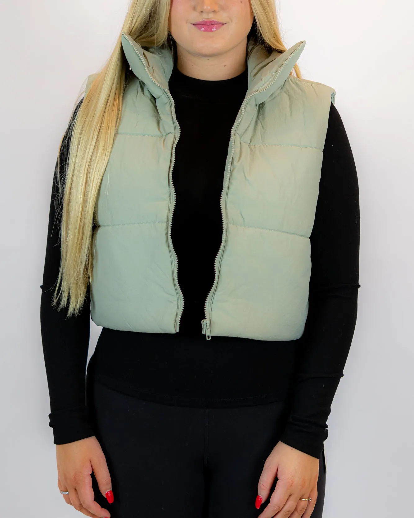 Shelby Puffer Vest | Sage