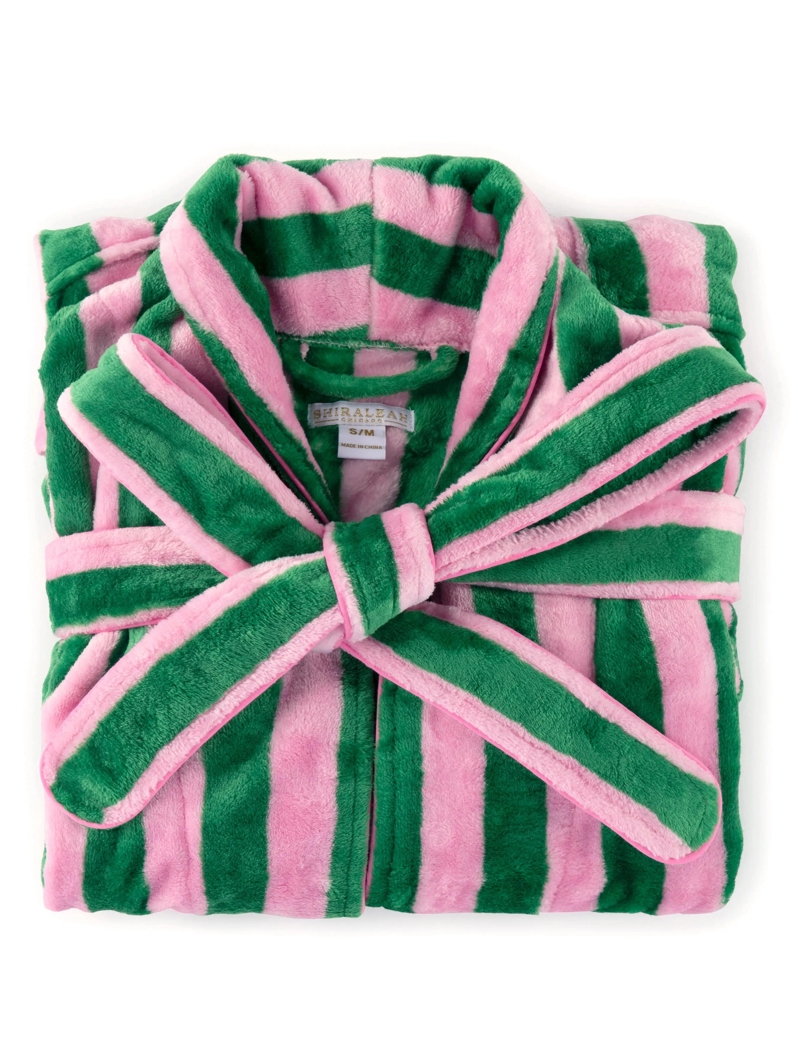 Shiraleah Felicity Stripe Robe, Green