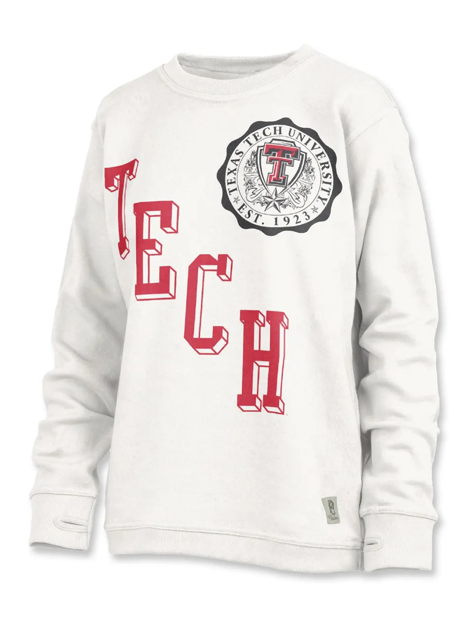 Texas Tech Press Box "Sundown" Oversized Fleece Sweatshirt