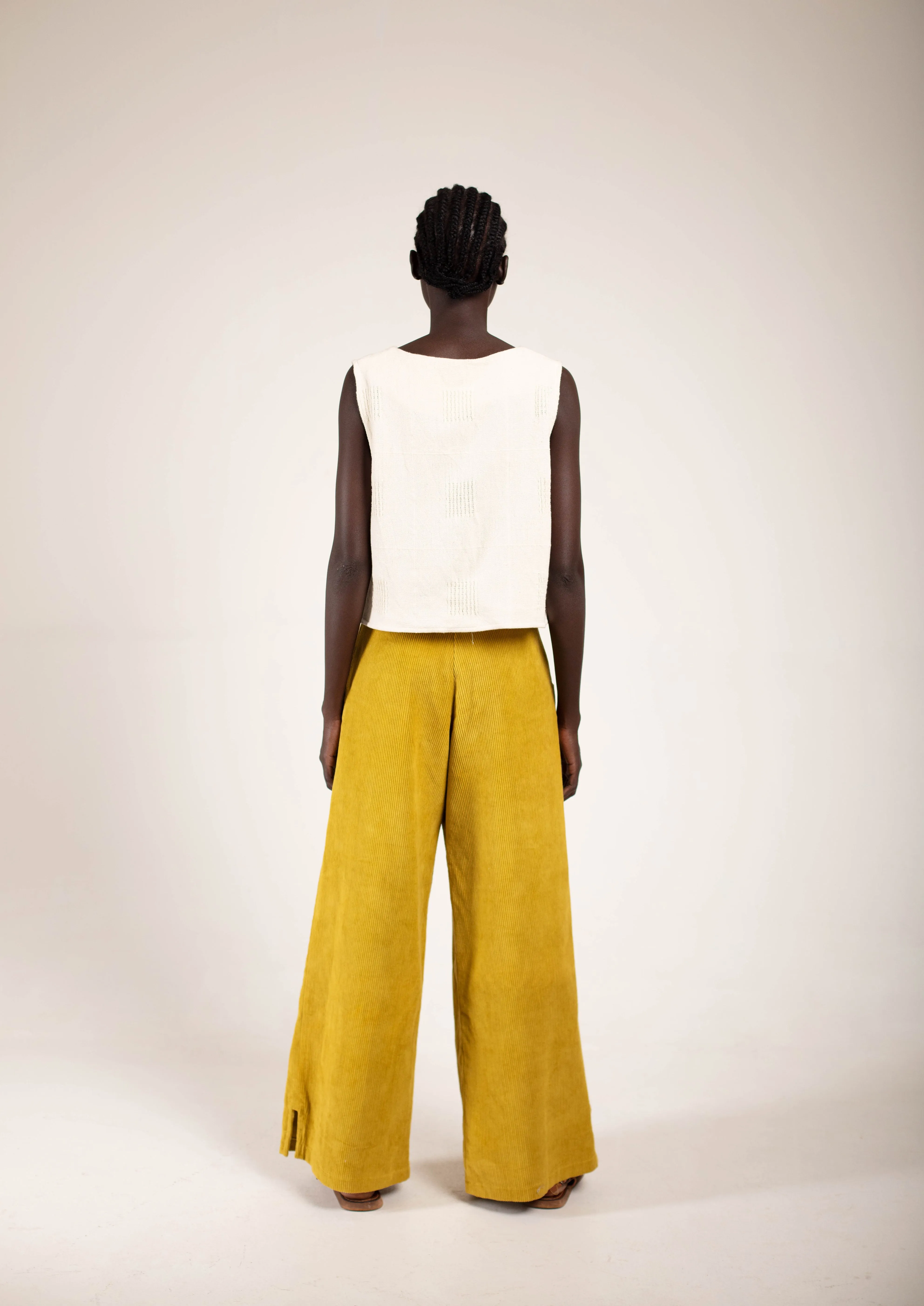 Turmeric cord Painter Pants