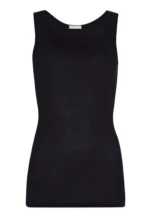 Ultralight Cotton Round Neck Tank Top | Black 71821-019